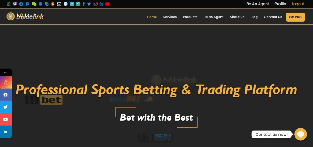 Site web Bookielink